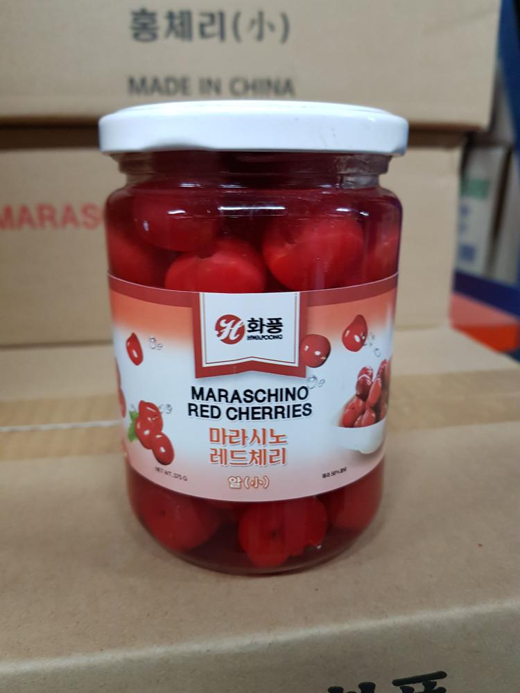 화풍 체리 375g 마라시노 레드체리 꼭지없는것 꼭지제거 무꼭지 [원산지:상세설명에 표시]