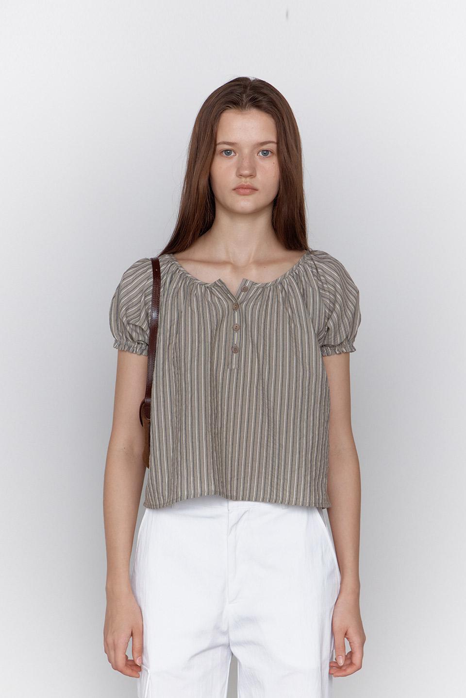 becky off blouse - vintage beige