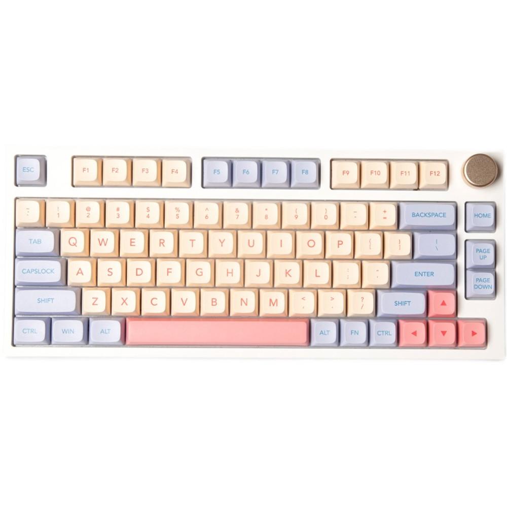 마시멜로 핑크 퍼플 연보라 XDA 포인트 PBT 키캡 한성 레오폴드