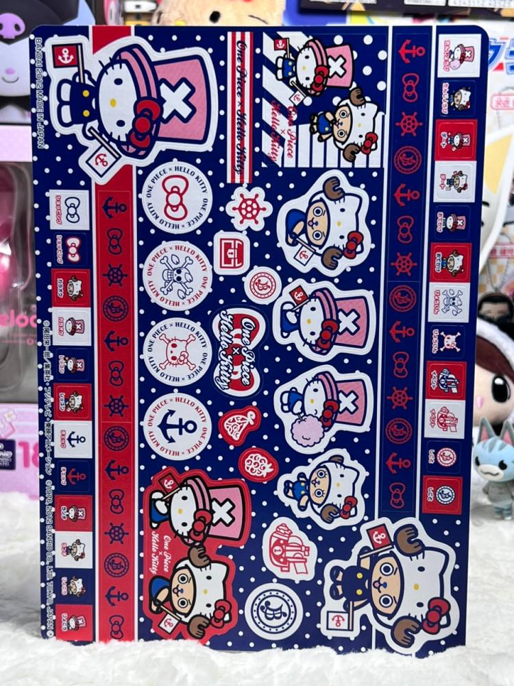 [원피스 X 헬로키티] 키티 쵸파 스티커