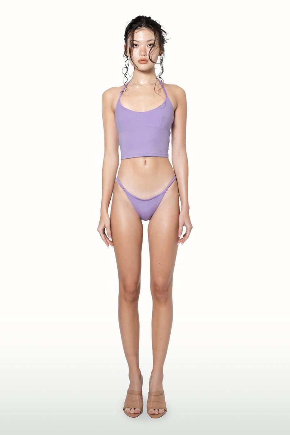Adore halter top bikini set in lavender
