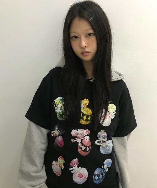 SHUGO CHARA! GROUP TEE(BLACK)