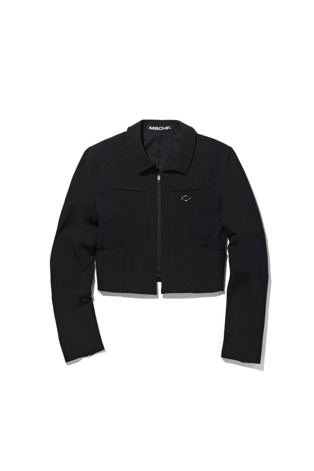 UNIFORM ZIP UP JACKET_BLACK