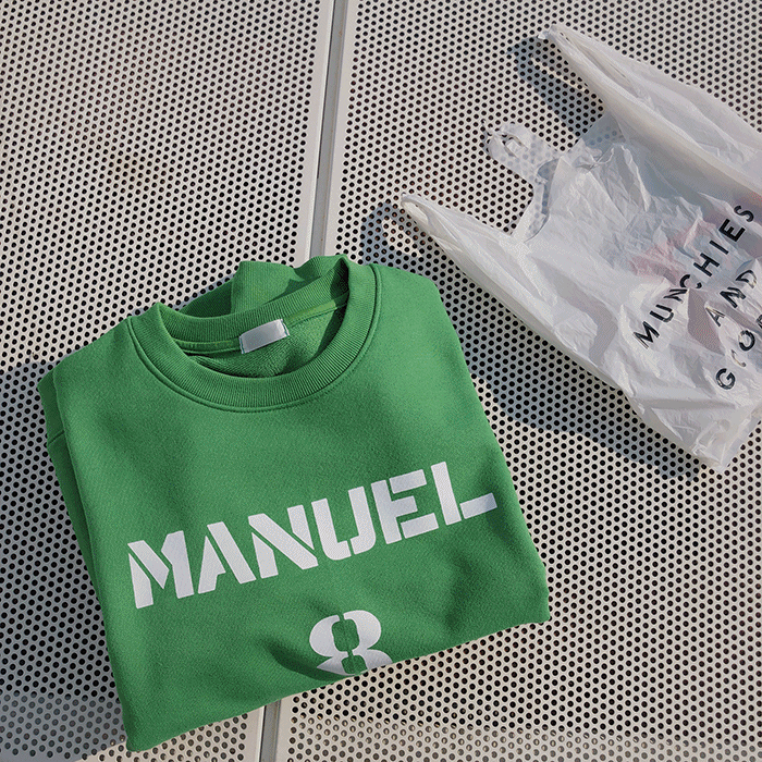 네이밍 레터링 맨투맨(4colors)