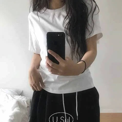 [긴팔ver추가/누적7천장/13color🌈] 기본핏 반팔 긴팔 이너티 티셔츠 베이직