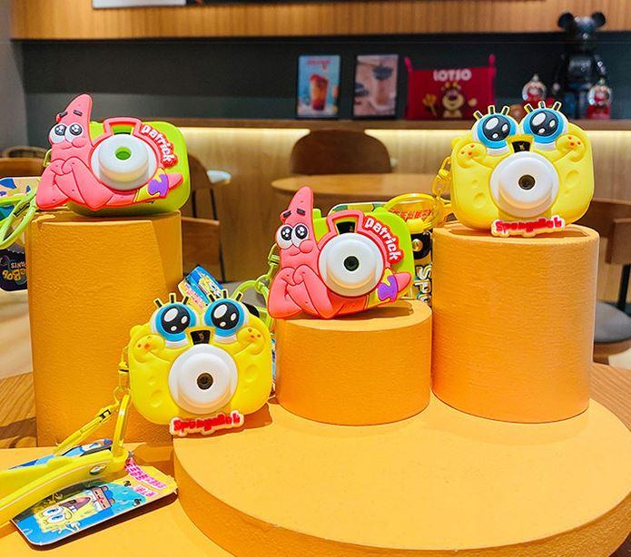 스펀지밥,뚱이 카메라 키링