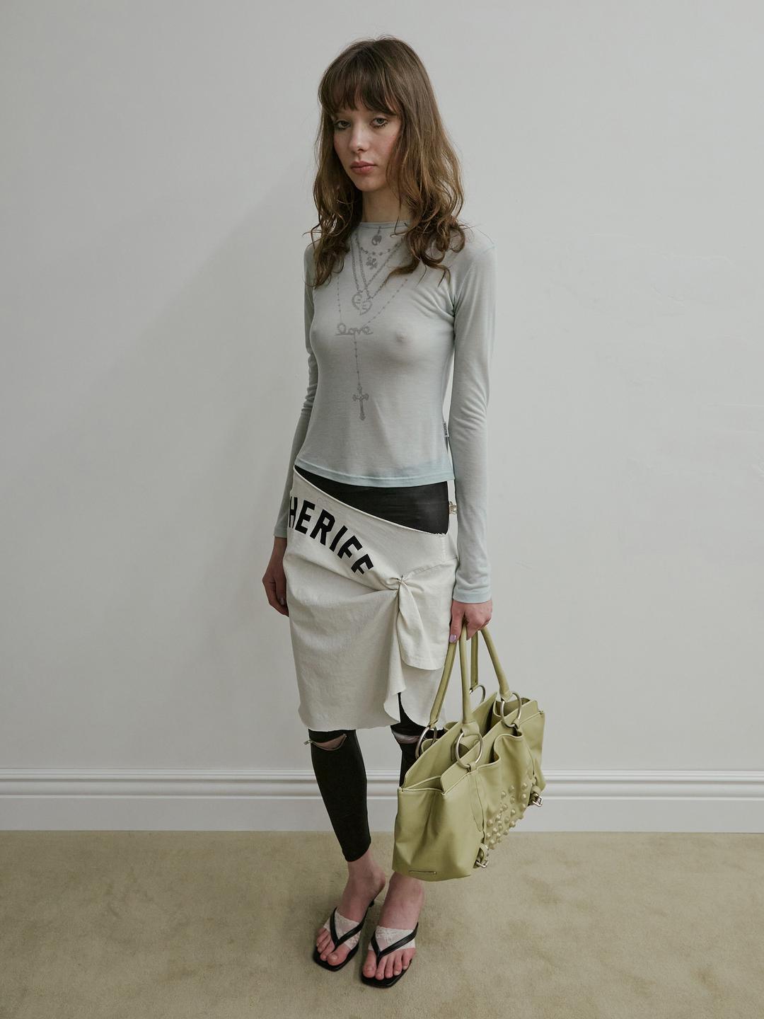 Metal Stud Tote Bag Butter