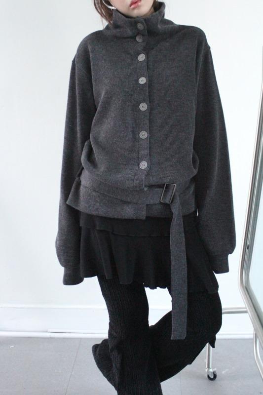 waist belt cardigan (2color)