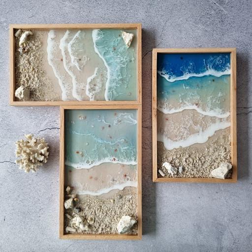 [주문제작] 바다풍경 가득 트레이&액자