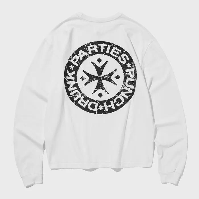 Hurt Logo Long Sleeve (WHITE)