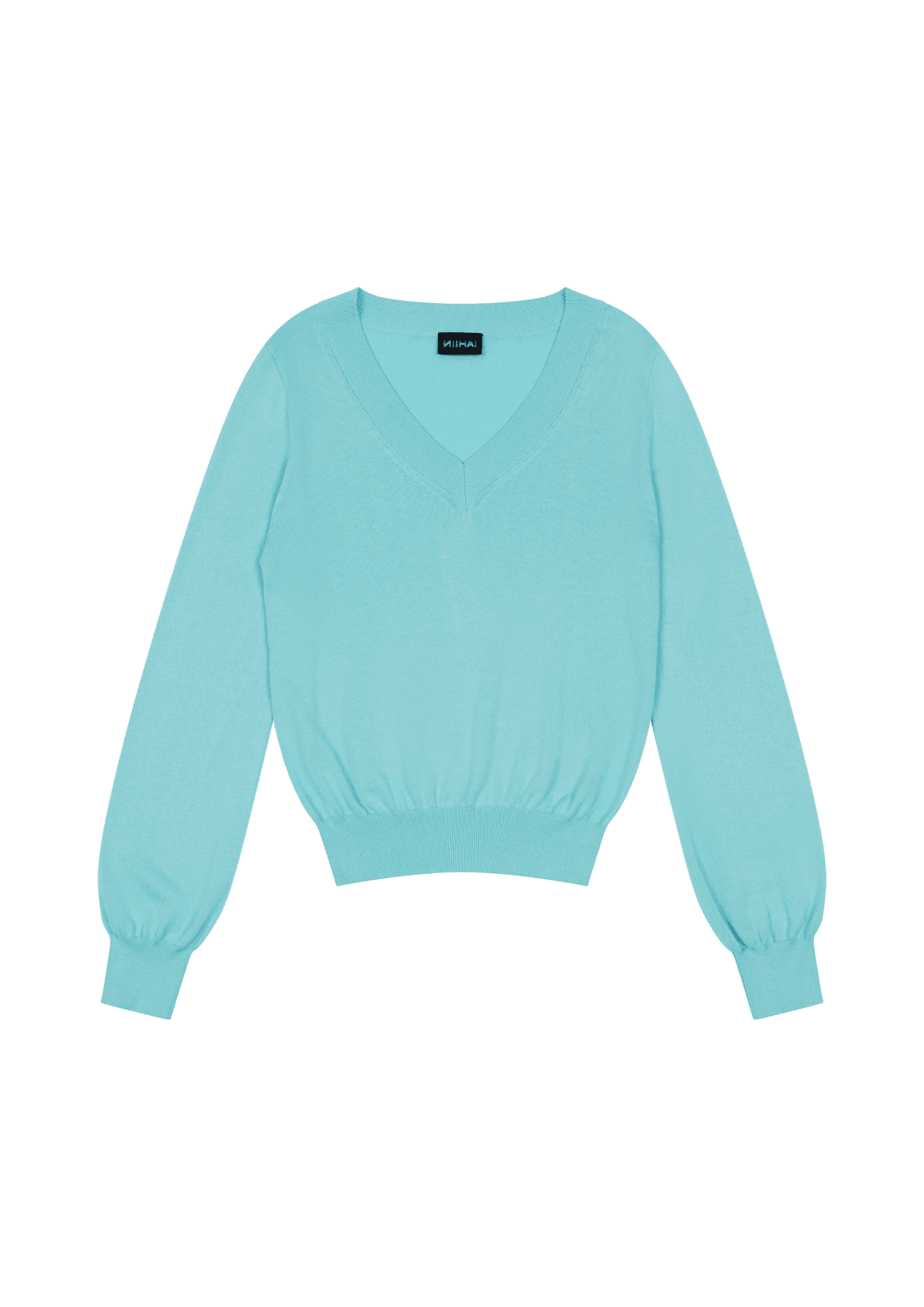 PULL OVER CROP IN ICE - Ice Blue / XS