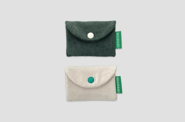 3차입고*[스르르] 코듀로이 카드포켓_2가지 색상