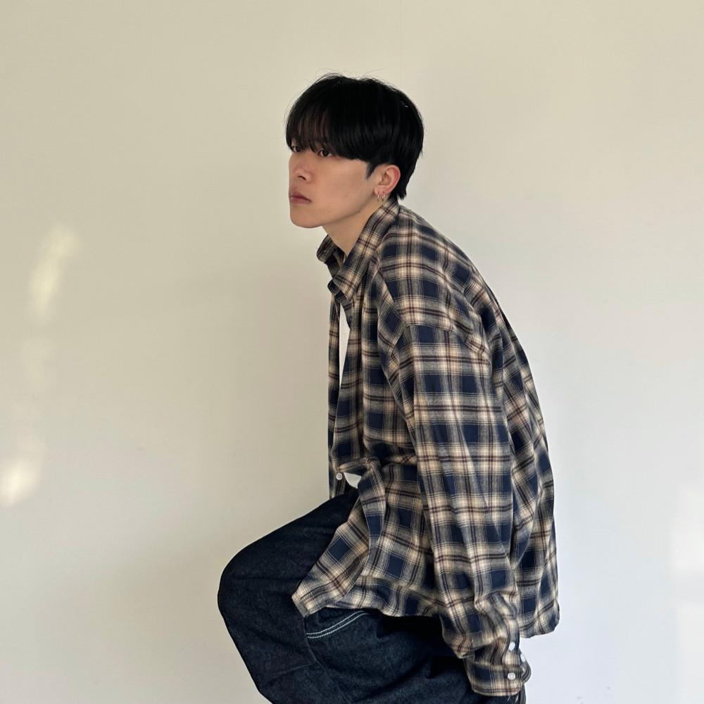 캐주얼 체크 셔츠 3C