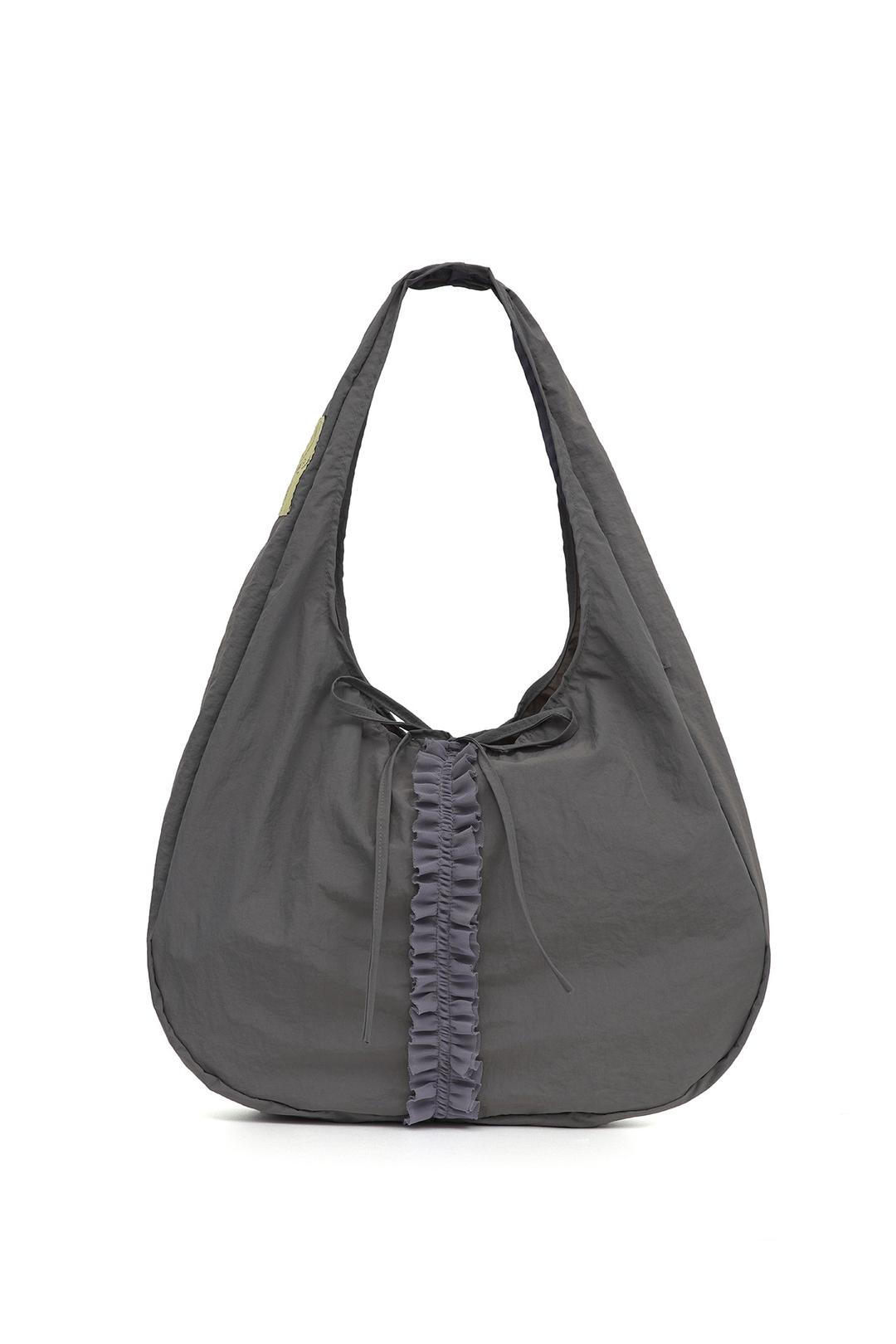 [X MA JOURNÉE] 프릴 호보 백  frill hobo bag (charcoal)