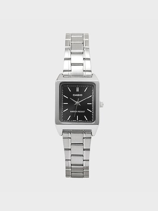 CASIO 카시오 LTP-V007D-1E 여성 메탈밴드 손목시계