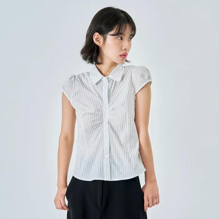 Cap Sleeve Shirt White