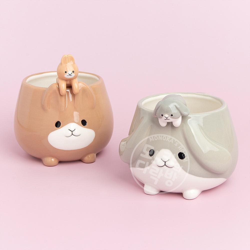 EVENT [토끼 시리즈] 우사모코 머그컵 + 티스푼 세트 (계묘년 10% 기간 할인 이벤트)