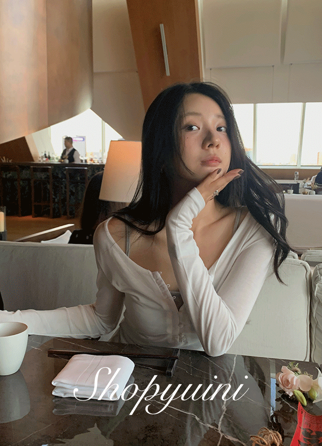 유이니 [텐셀] Murray button top (1color)