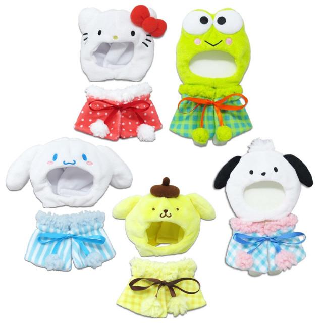산리오 인형 옷 코스튬 세트 S사이즈 / 마이멜로디 쿠로미 폼폼푸린 시나모롤 포챠코