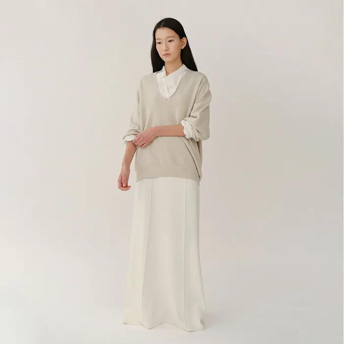 Claudia Knit Skirt Bone