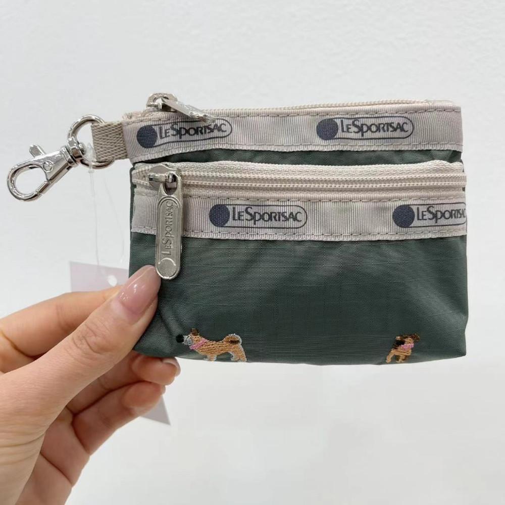 레스포삭 3394 미니 동전지갑 키홀더 카드지갑 에어팟파우치 그린퍼피