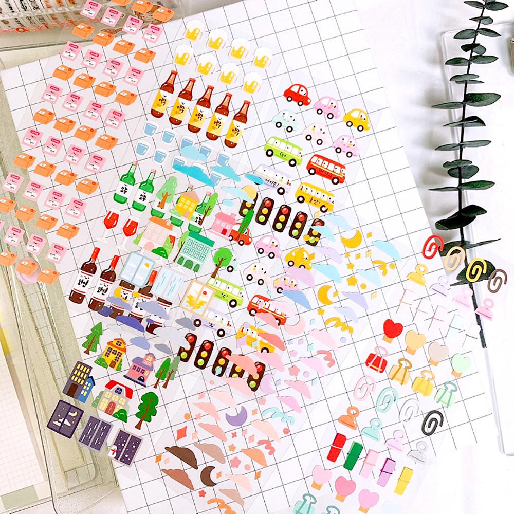 랄라예나 데일리 데코 씰 스티커 ver 1