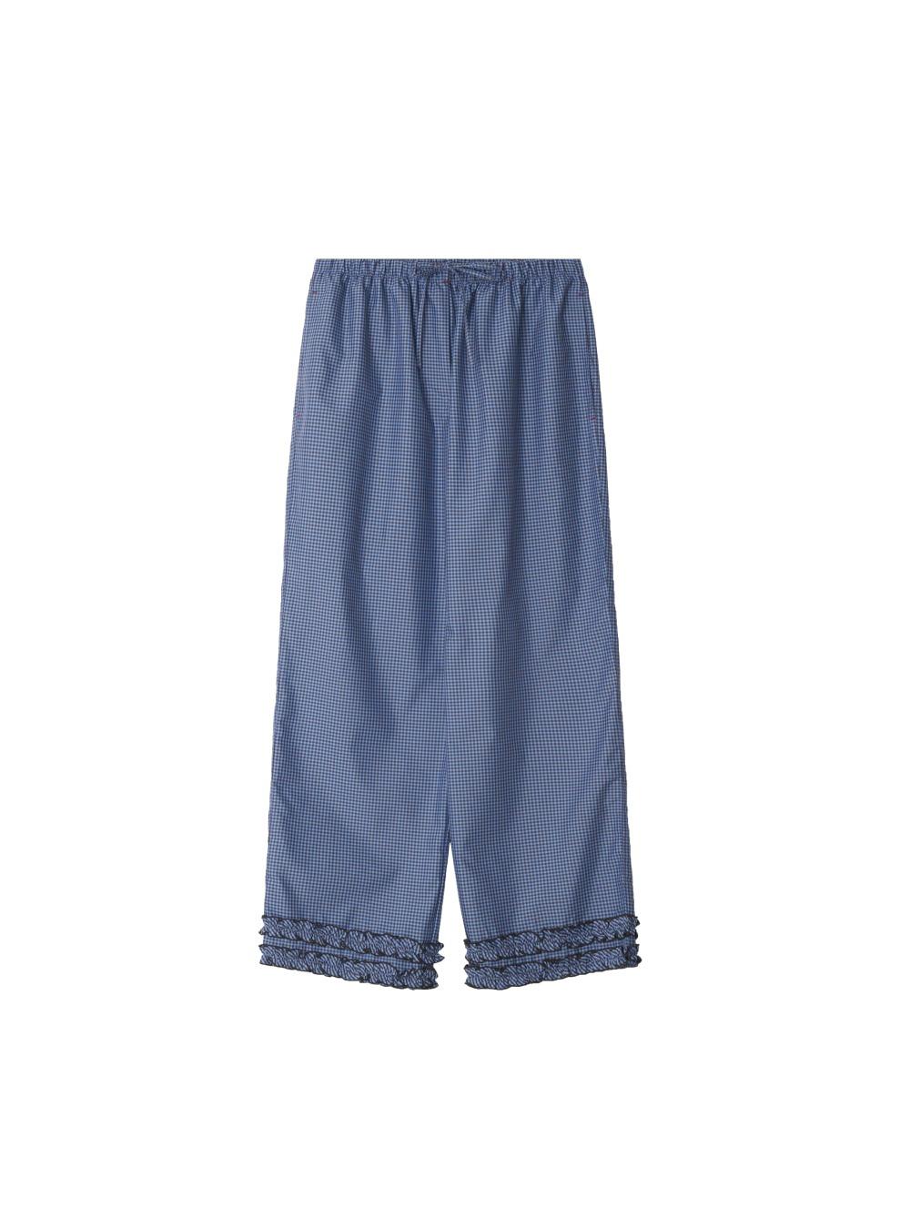 Ruffle Pajama Pants, Blue