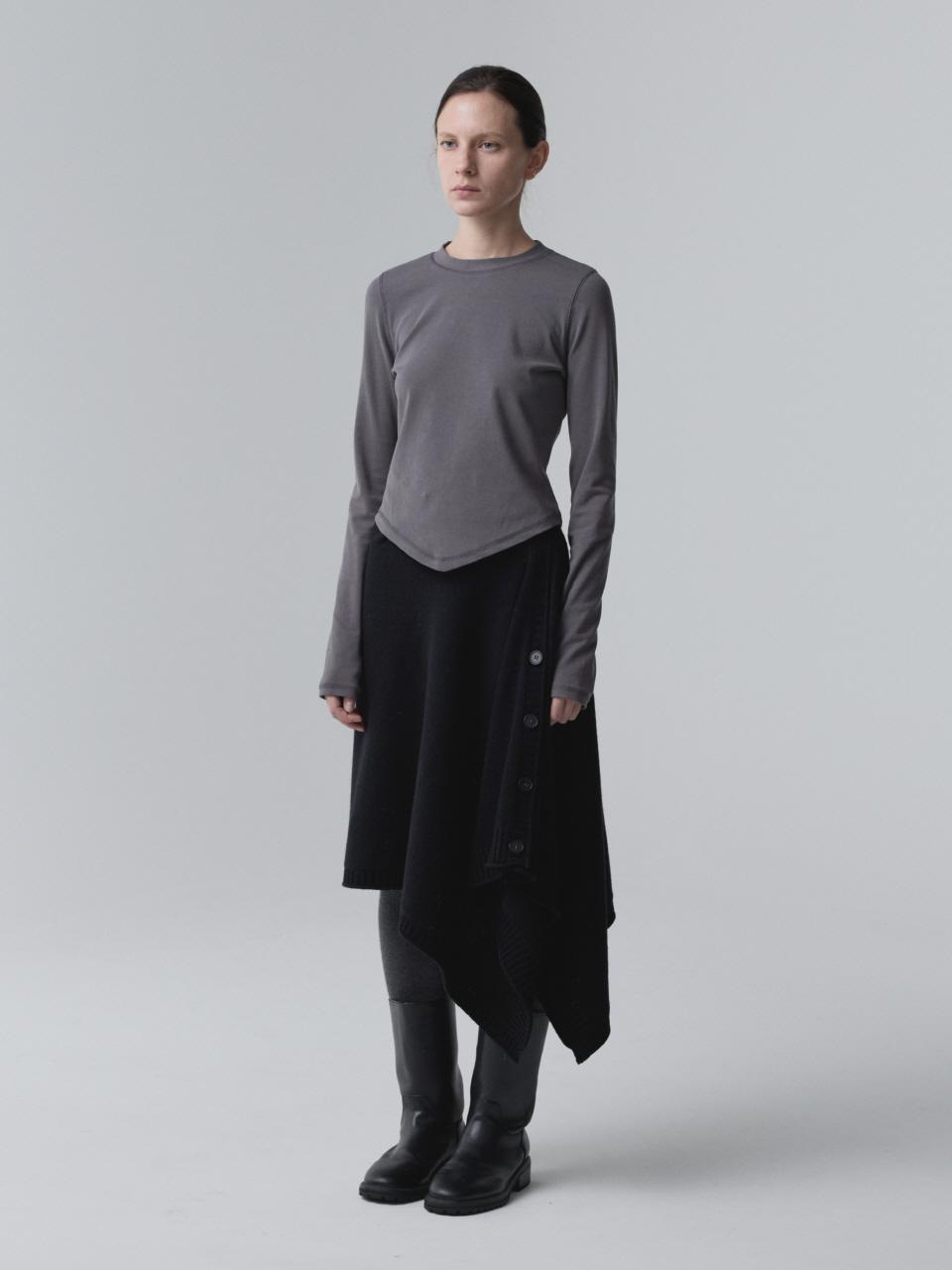 Modular Wrap Skirt_Black