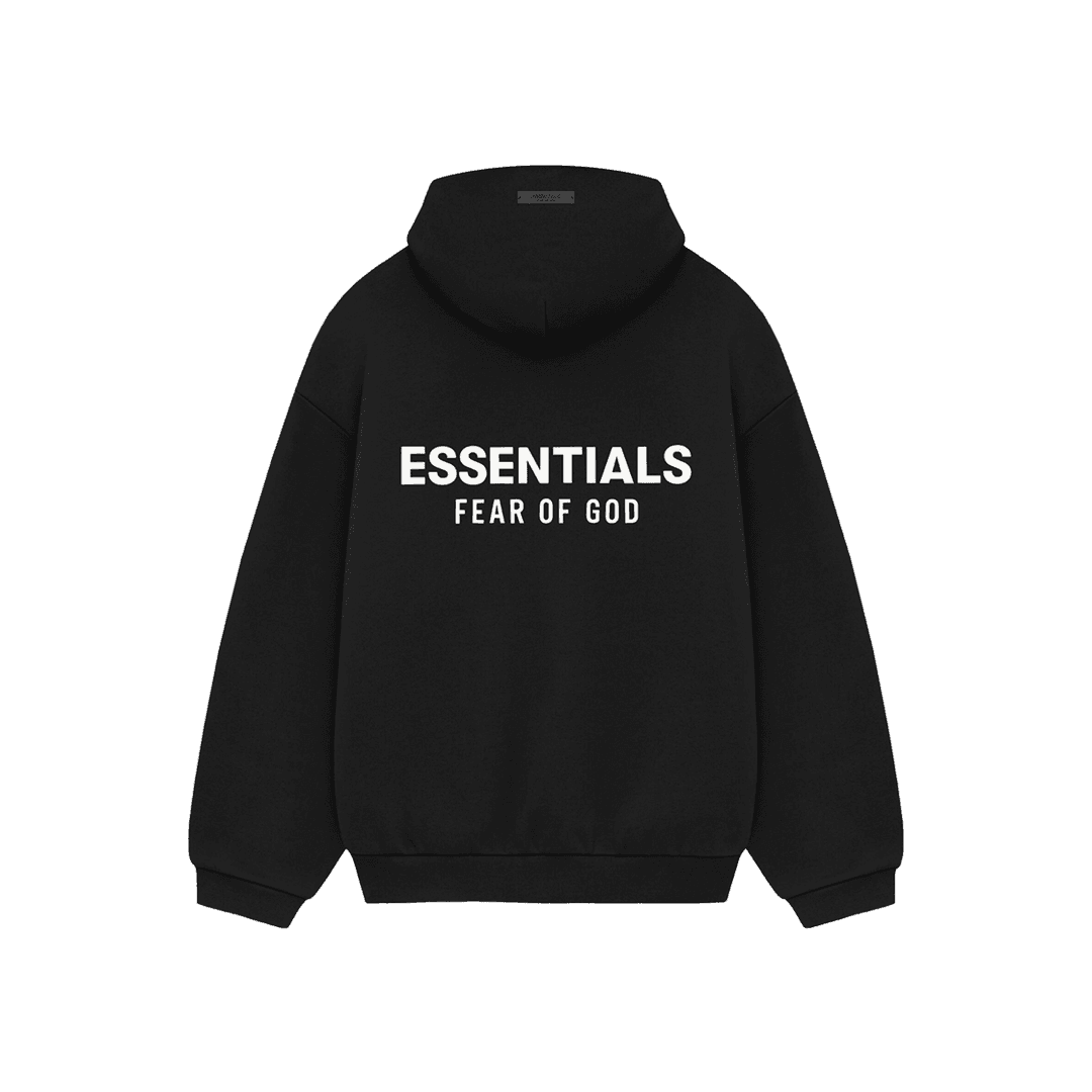 Essentials Fleece Hoodie Black - 24FW