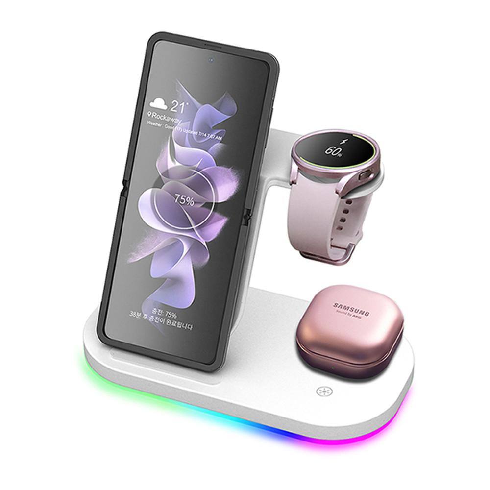 15w 4in1 갤럭시 고속 무선 충전기 멀티 거치대