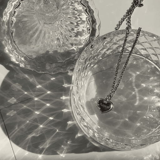 (각인무료&무배) 꼬임하트 각인목걸이