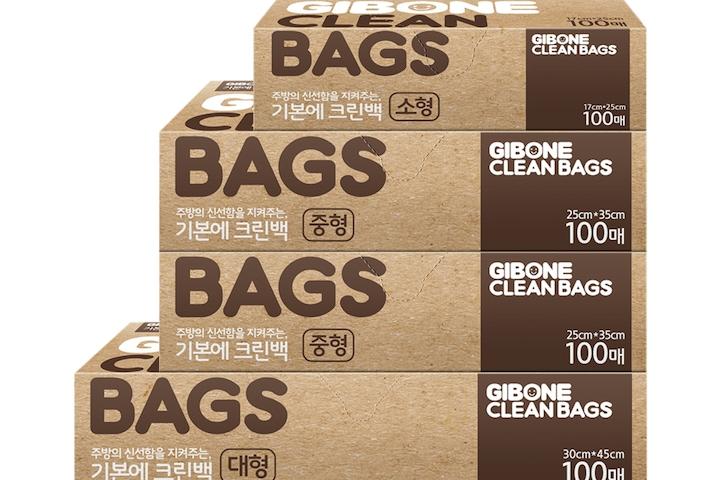 기본에 크린백 100매 혼합세트(소형1개+중형2개+대형1개)