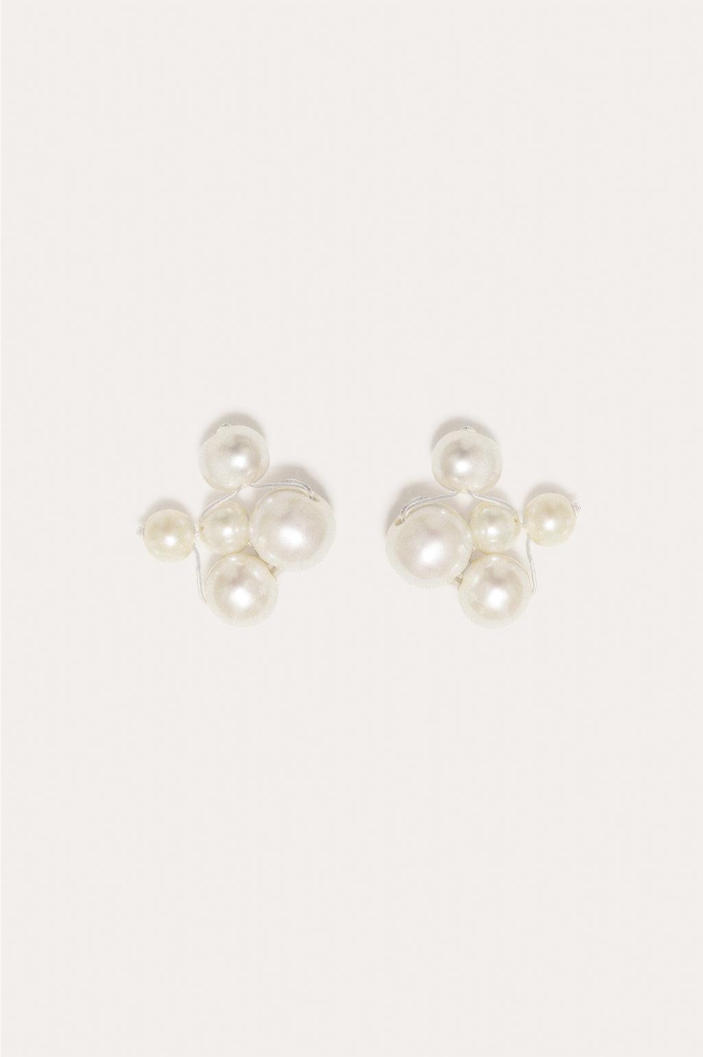 Universal Code - Pearl and Gold Vermeil Earrings