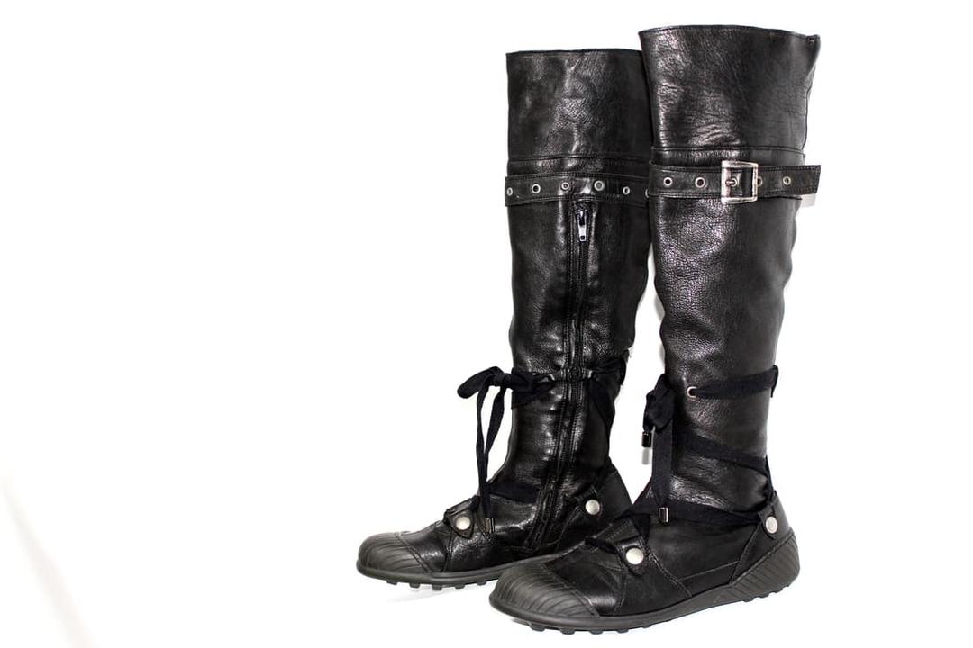 90s Archive PATAUGAS Leather Long boots | 후루츠패밀리