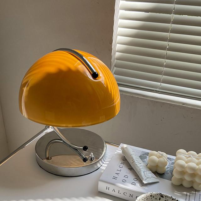 북유럽 푸딩 유리 테이블 램프 단스탠드 침실 책상 조명 바우하우스 머쉬룸