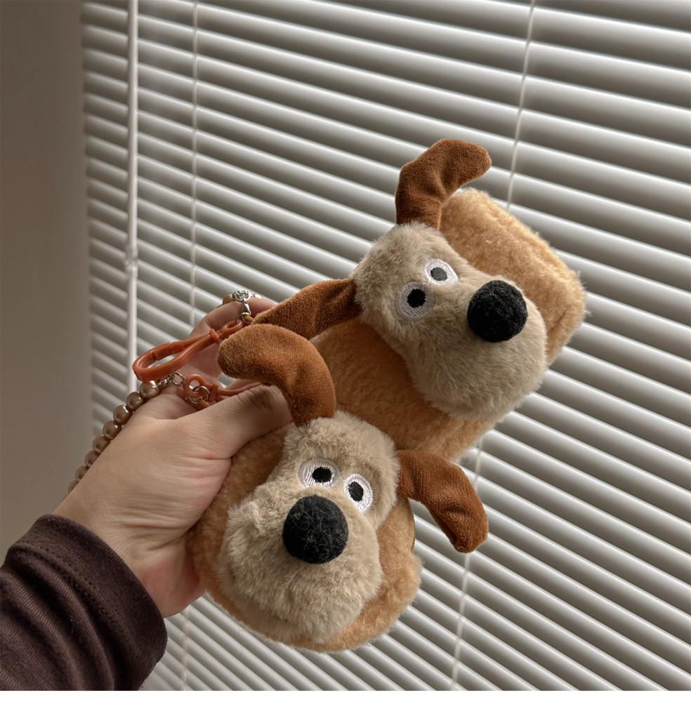 그로밋 인형 구슬 체인 동전 열쇠 미니 지갑