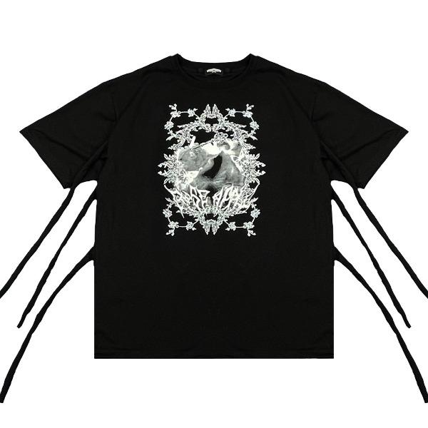 241-STRAP LOGO T-SHIRTS [BLACK]