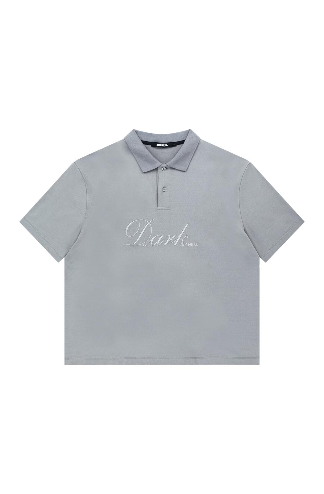 DARKNESS S/SLEEVES POLO [GREY]