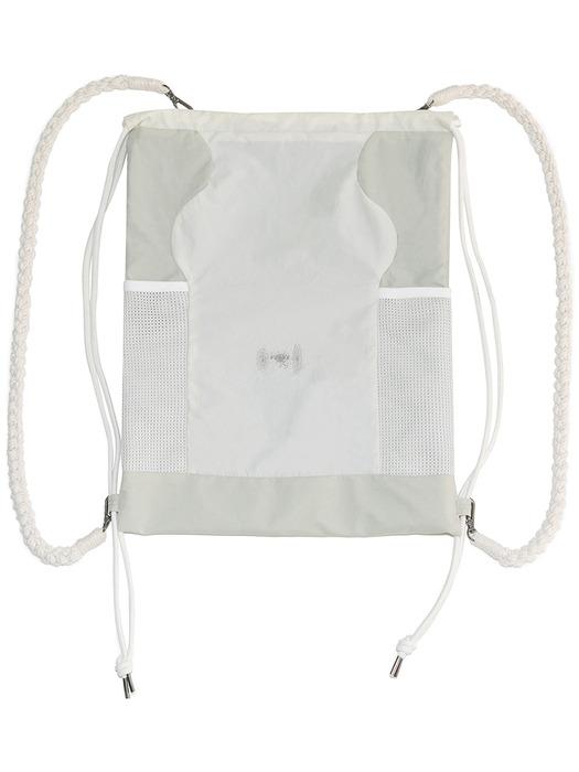 【AEAE】 Web Logo Gym Sack Silver WEB LOGO GYM SACK [SILVER] – aeae JAPAN