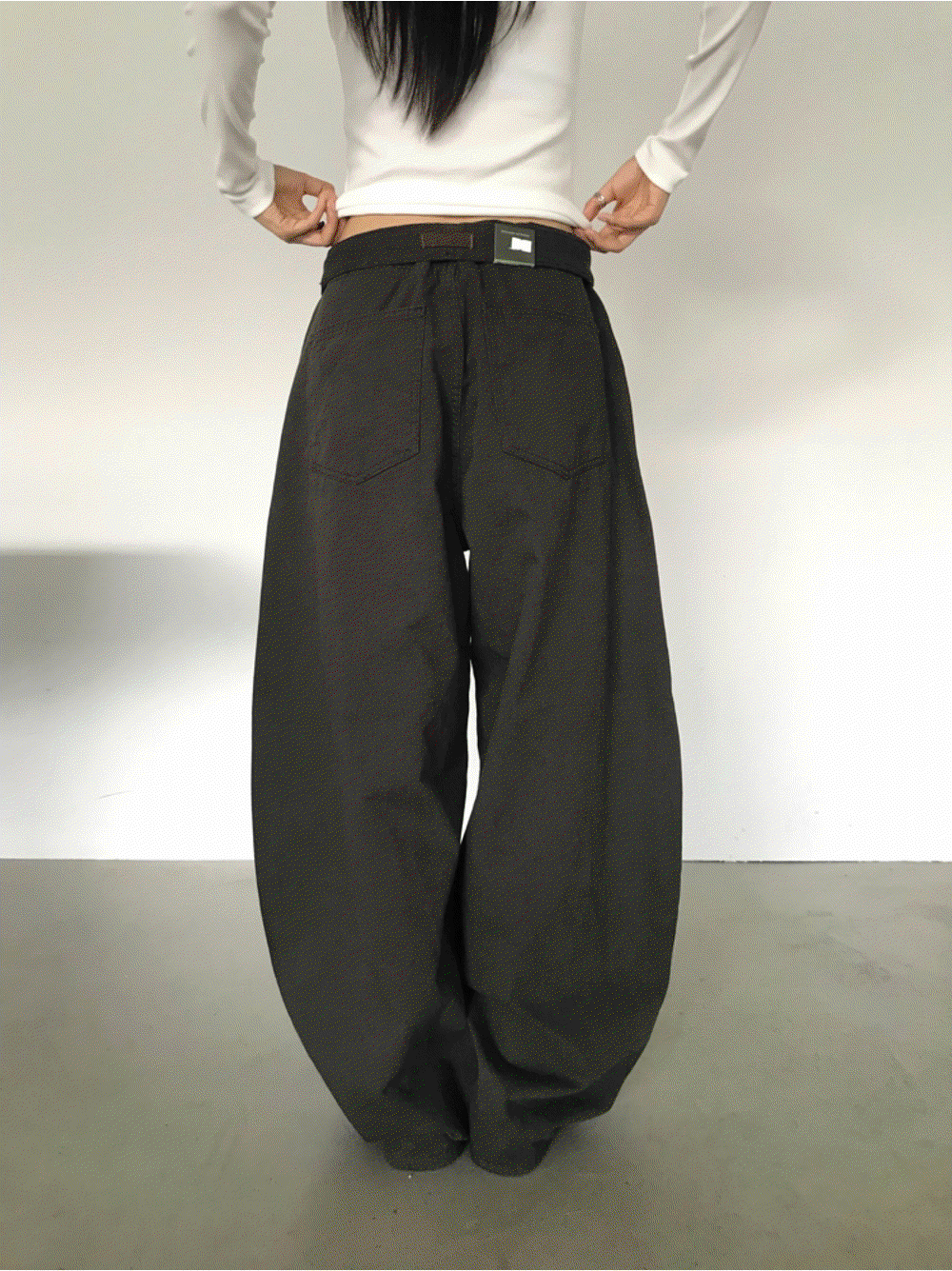 폴인 메가 와이드 면팬츠