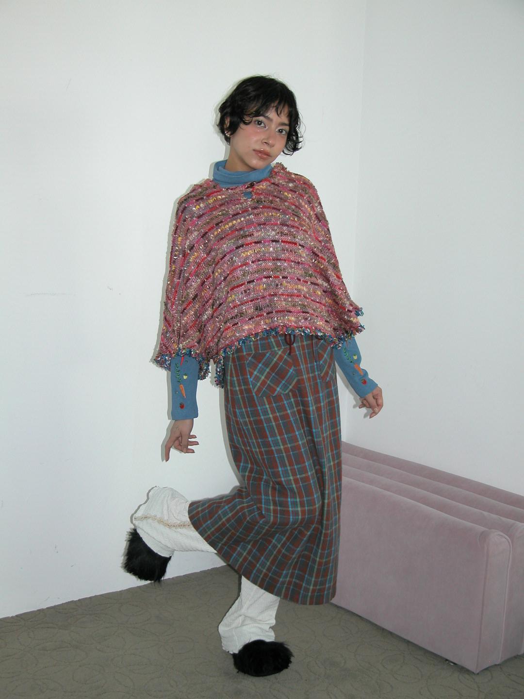 Check Skirts , Burgundy check