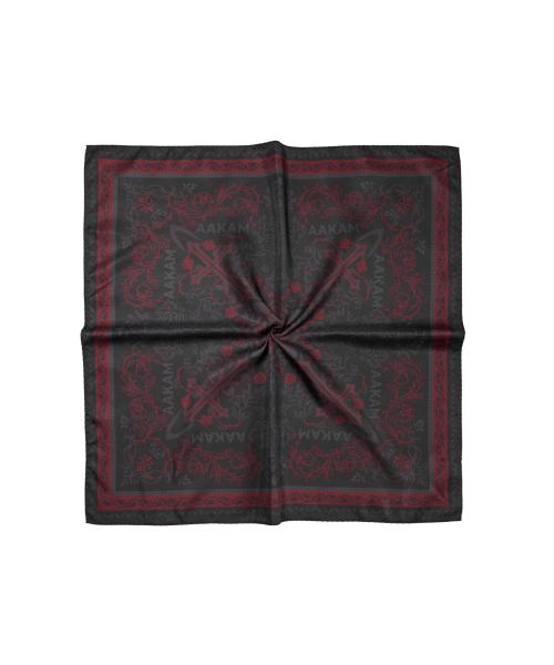 X-Cross Printed Scarf (Red)