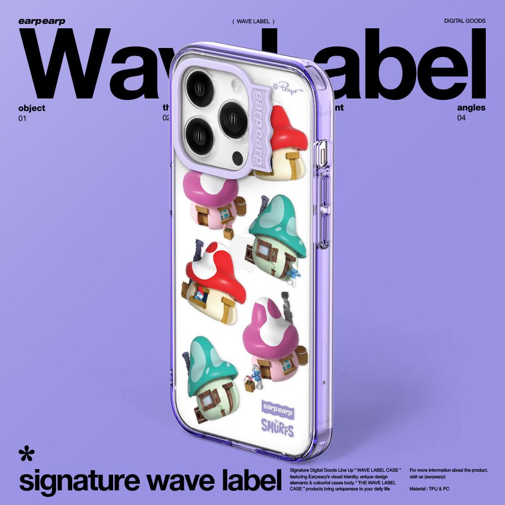 [어프어프X스머프]머쉬룸 빌리지-PURPLE(웨이브라벨)