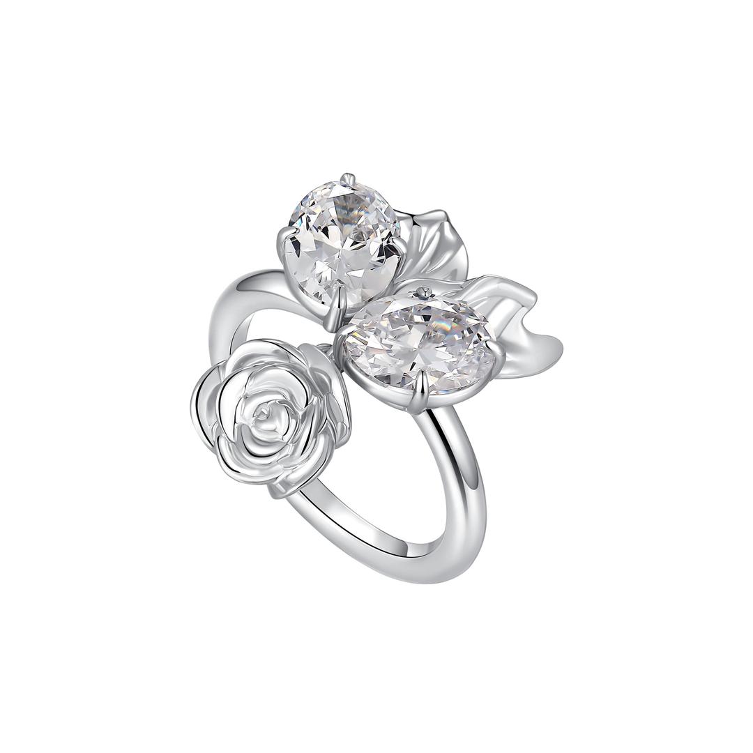 YVMIN X SHUSHUTONG / Inverted Floral Metal Rose Ring - 11