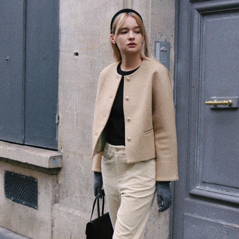 Manon Cropped Jacket (beige)