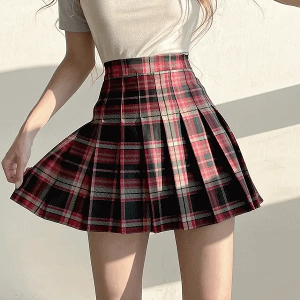 놀이공원![속바지OK]]메종 하이틴 체크 미니스커트3color 메종스튜디오