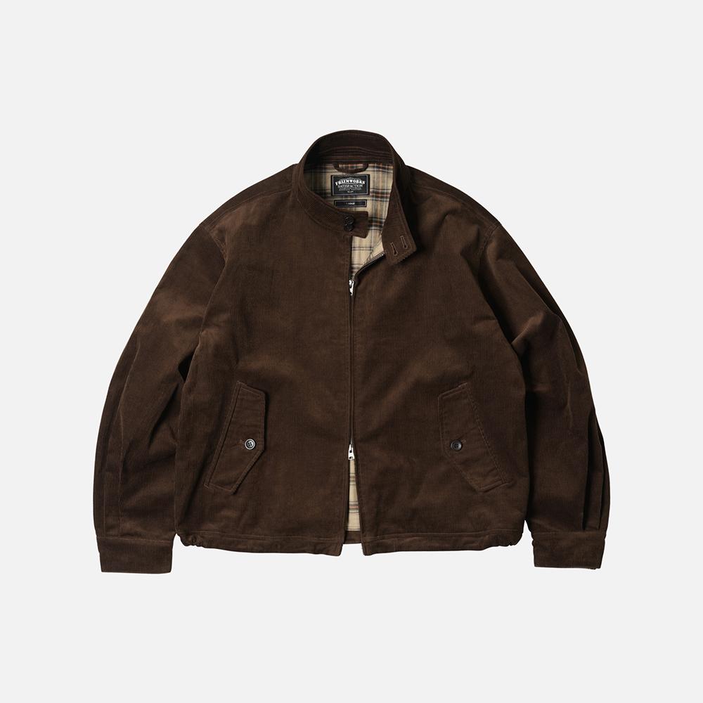 Corduroy buddy harrington jacket _ brown