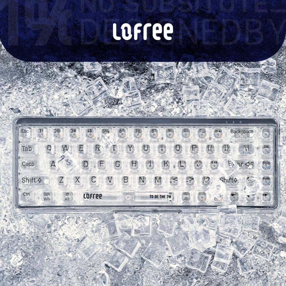 로프리 lofree 투명 블루투스 무선 기계식 키보드 클리어
