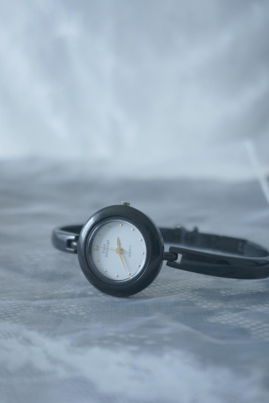black round watch