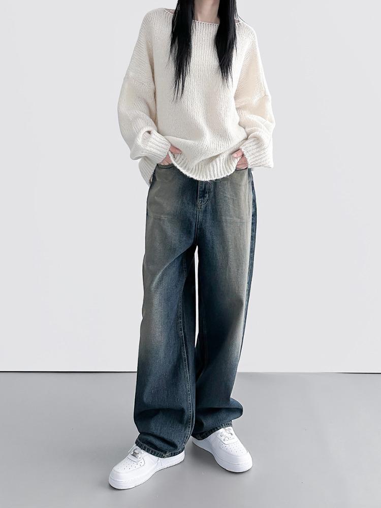 티제 와이드 데님 (2color)